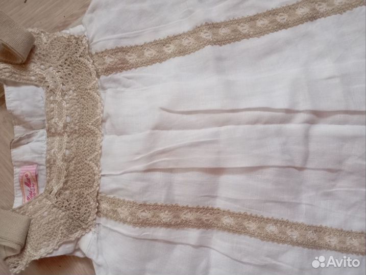 Льняной сарафан для девочки