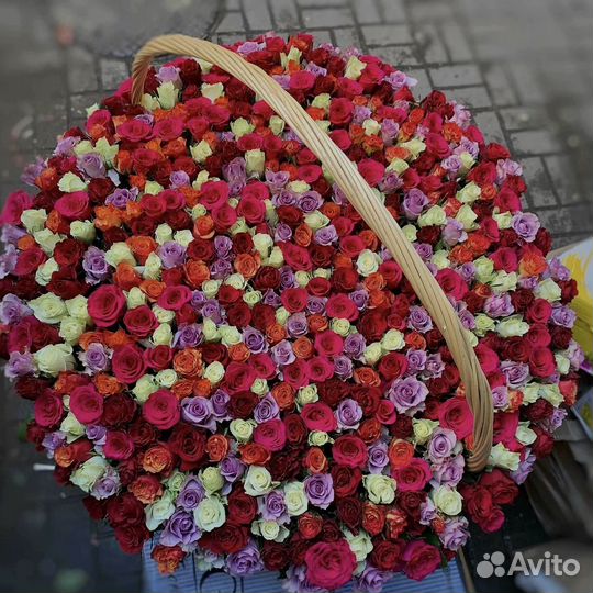 Цветы букеты 101 роза