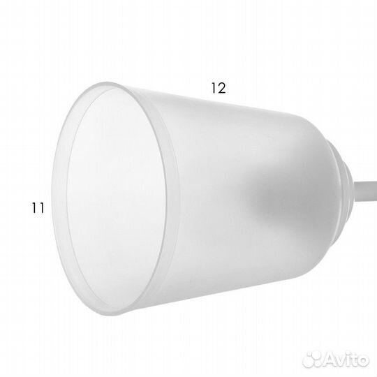 Люстра 'Онлайн' (цилиндр) 2х15Вт Е27 модель BR 00193 белый/прозрачный