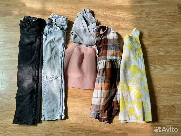 Вещи пакетом на девочку 116 zara, aqoola