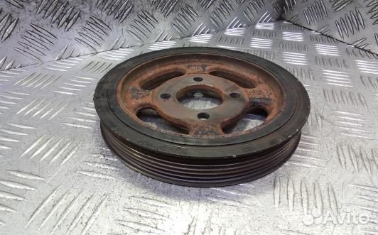 Шкив коленвала демпферный дизельный chevrolet capt
