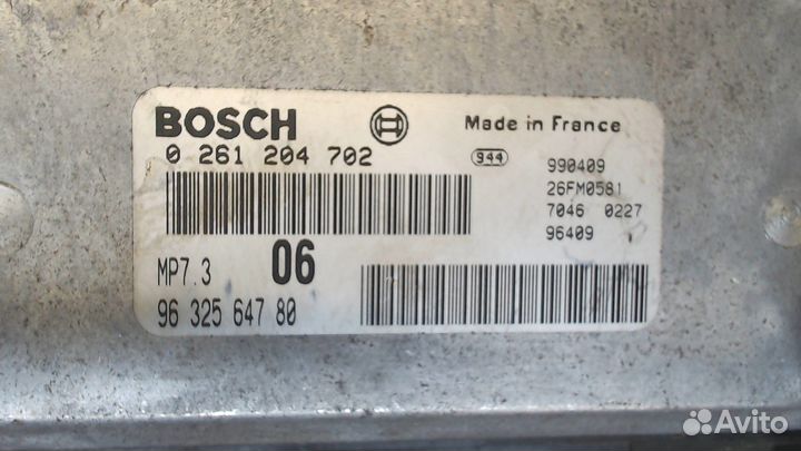 Блок управления двигателем Peugeot 806, 1999