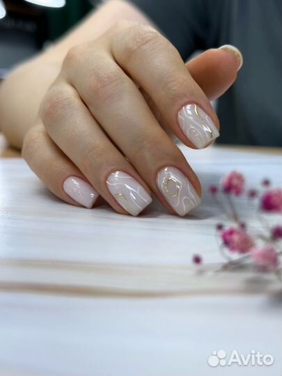 Наращивание, гель лак