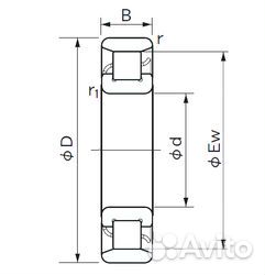 Подшипник SKF NU 330 ecmc3VL0241 ГОСТ 32330