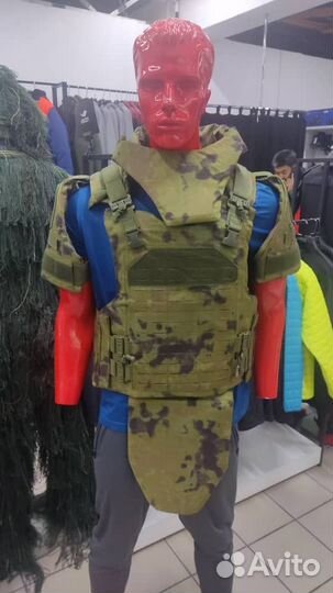 Бронежилет штурмовой+комплет бронеплит бр5 Мох