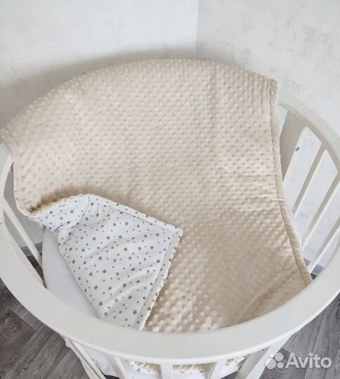 Плед конверт покрывало детский плюшевый