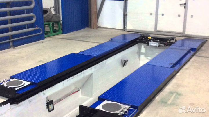 Ямные пути для автосервиса, сход развала