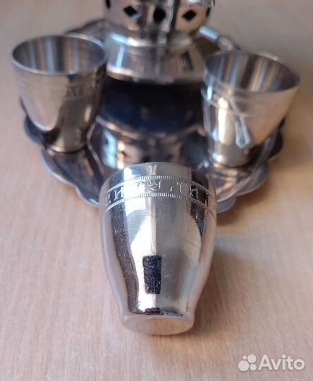 Самовар сувенирный бочка Жигули. Коньячный набор