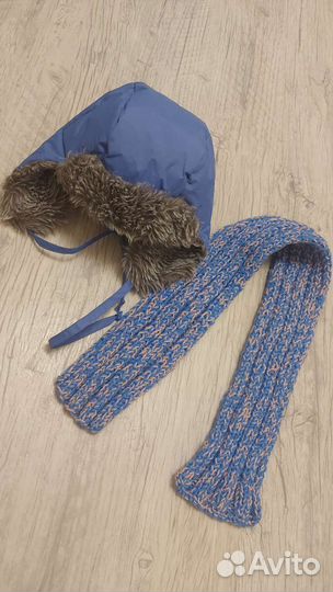 Шапка ушанка и шарф