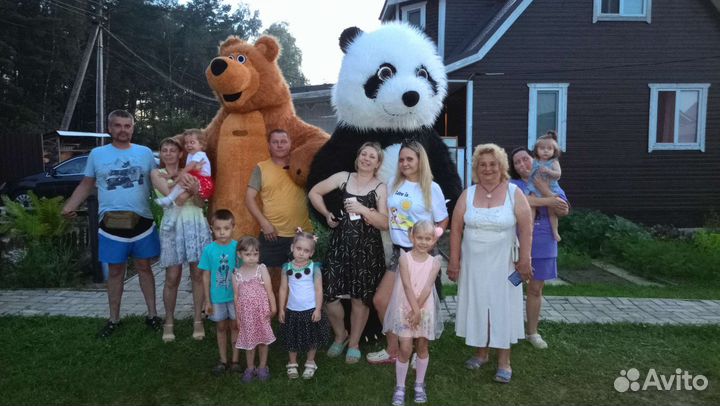 Белый мишка, бурый, панда, зая, кингконг, единорог