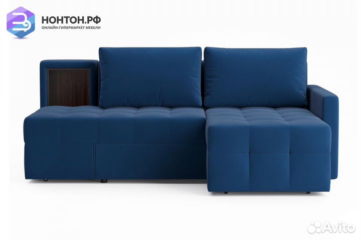 Диван угловой трансформер Самми синий