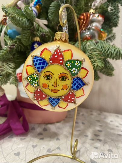 Елочные игрушки Ариель Солнышко Веселые лоскутки