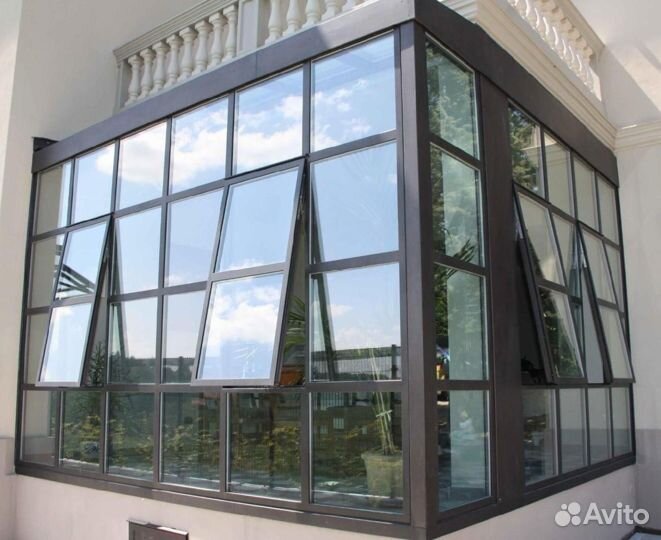 Алюминиевые окна под ключ