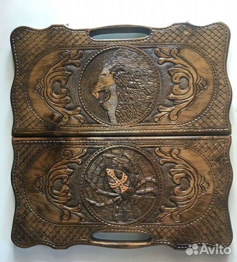 Шахматы Нарды ручной работы резные