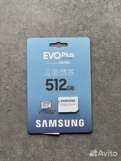 Карта памяти sdhc Samsung EVO Plus 512Gb