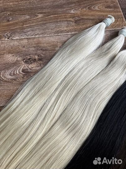 Натуральные срезы волос для наращивания
