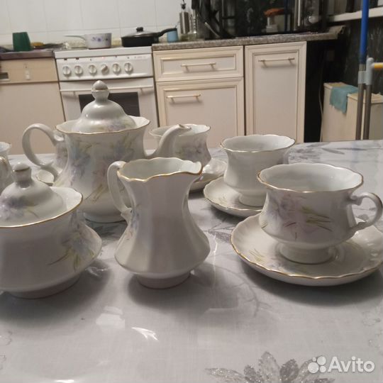 Чайный сервиз фарфор Коростень