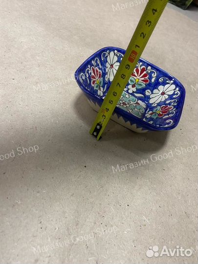 Салатница квадратная Риштанская Керамика