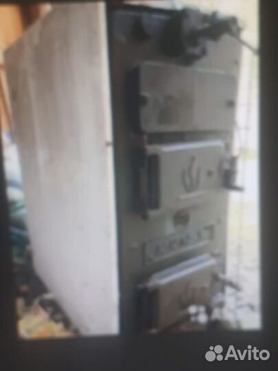 Твердотопливный котел чугунный бу кмч 6 секци