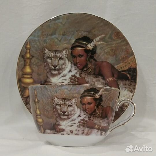 Чайная пара, костяной фарфор