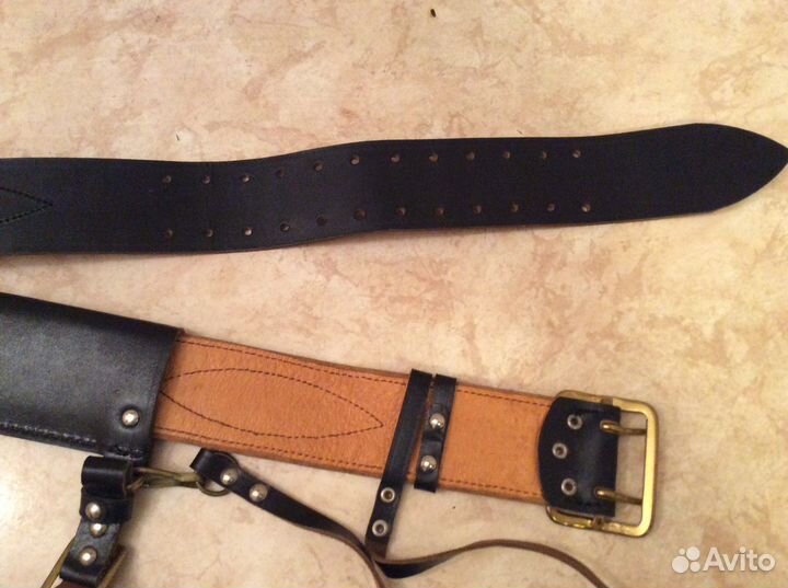 3 размер Новый черный Ремень портупея вмф СССР