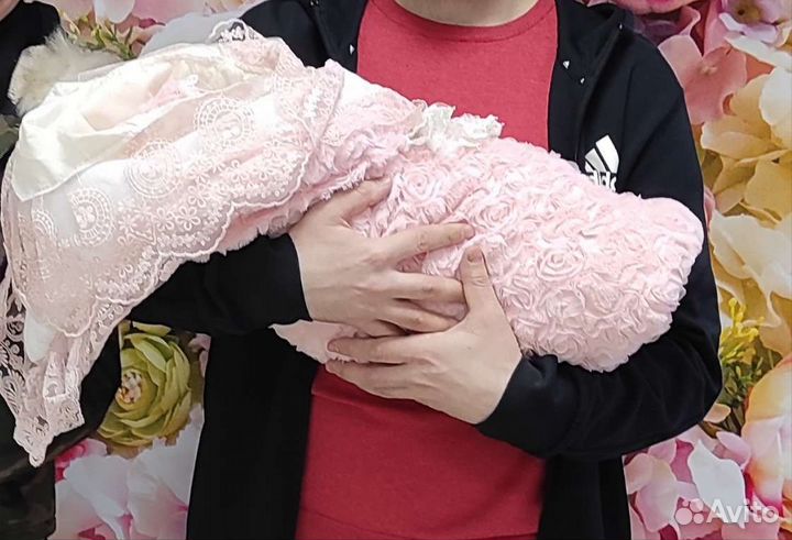 Конверт одеяло на выписку демисезонный