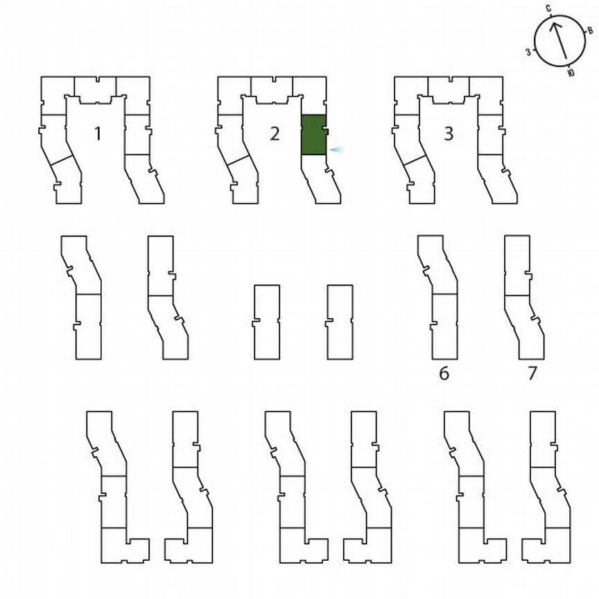 1-к. квартира, 42,9 м², 1/3 эт.