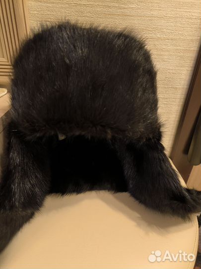 Шапка мужская норковая ушанка