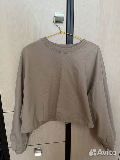 Женский укороченный свитшот