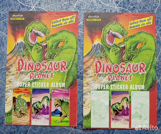 Планета динозавров,альбомы с наклейками