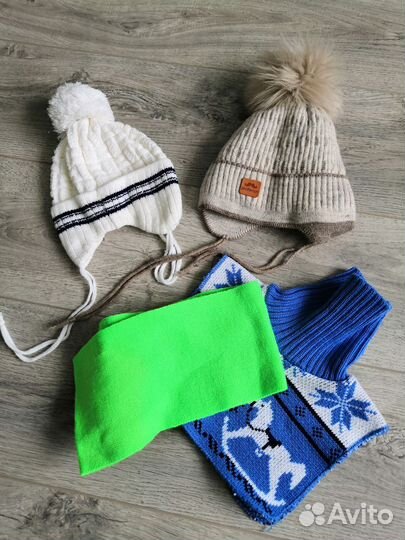Шапки шарфы пакетом 1, 1.5 года