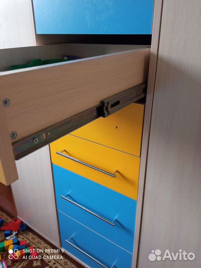 Детская мебель набор, для школьника,Кровать-чердак