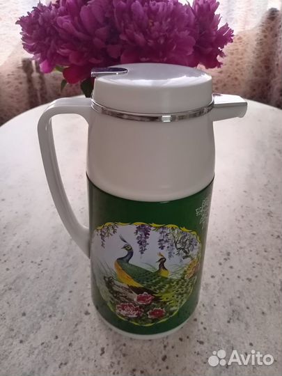 Термос расписной 1л