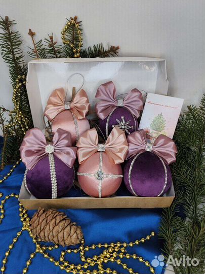 Шарик на елку ручная работа