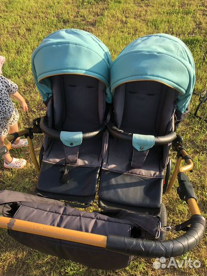 Коляска для двойни Mikado Tween de Luxe 3 в 1