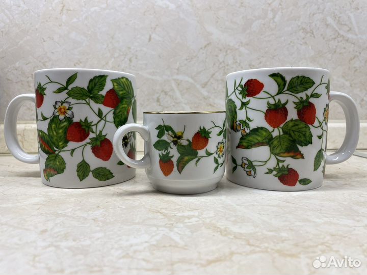 Чашки фарфор дулево СССР набор