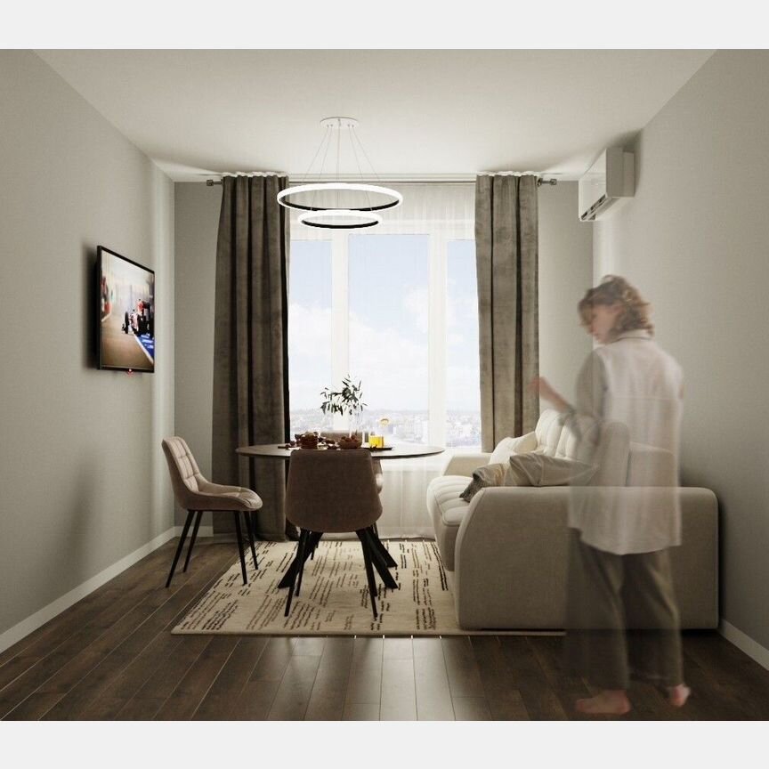 1-к. квартира, 42,7 м², 2/8 эт.