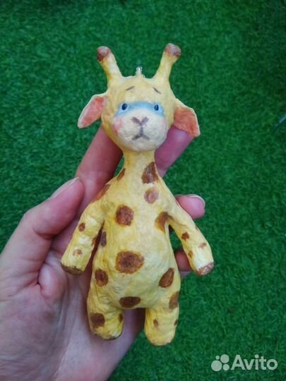 Ватная игрушка жираф