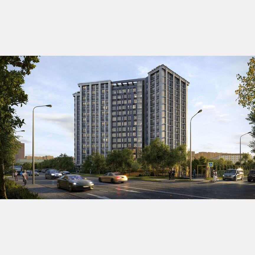 3-к. квартира, 87,3 м², 6/16 эт.