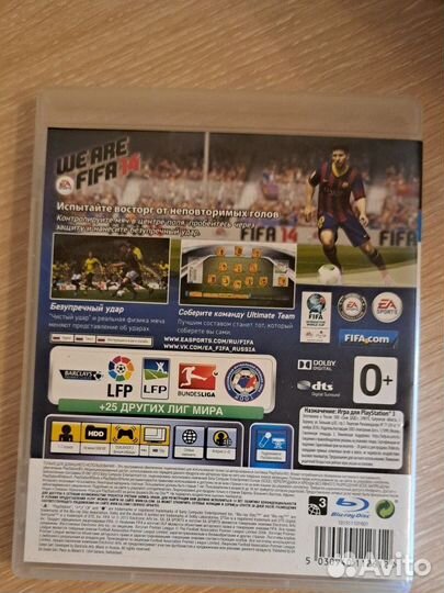 Fifa 14 для ps3. Диск