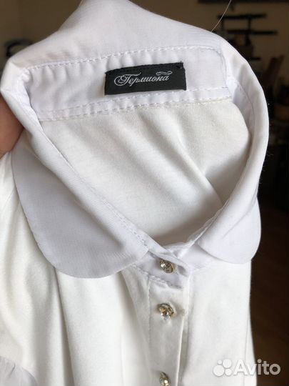 Блузка белая школьная 146