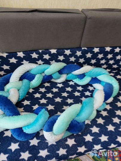 Бортик коса в кроватку