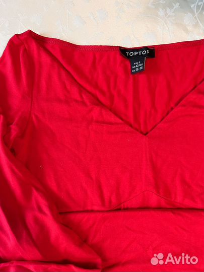 Top top боди красное