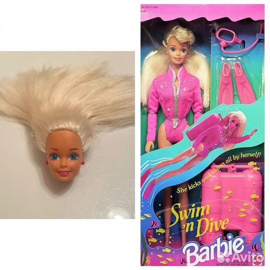 Кукла барби кен Swim' n dive голова