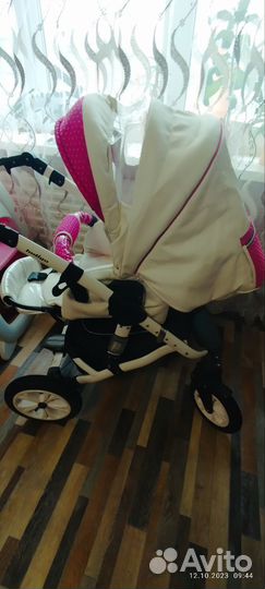 Коляска 2 в 1 эко кожа