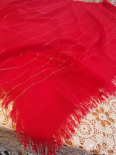 Винтажный платок с люрексом