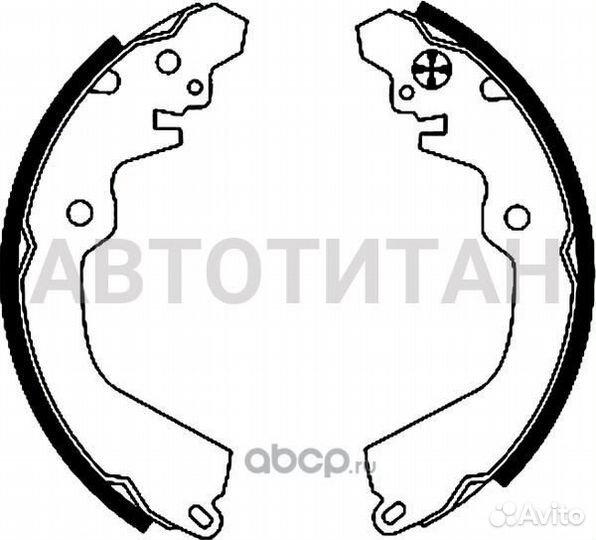 Колодки тормозные барабанные зад
