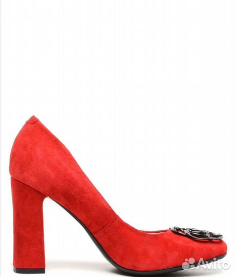 Туфли замшевые красные 41 раз