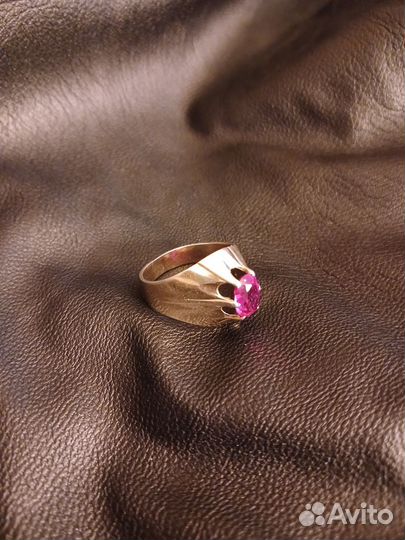 Серебряное кольцо СССР винтаж 875 проба