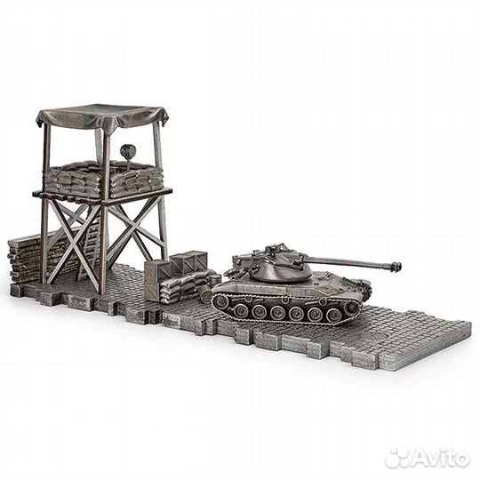 Диорама танка BAT.-chtillon 25 T из металла 1:72